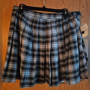 Forever 21 Plaid Pleated Mini Skirt Size 0x